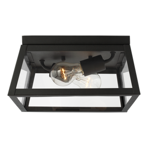 Founders 2-Light Outdoor Flush Mount (with Bulbs)