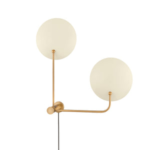 Leif 2-Light Plug-In Sconce