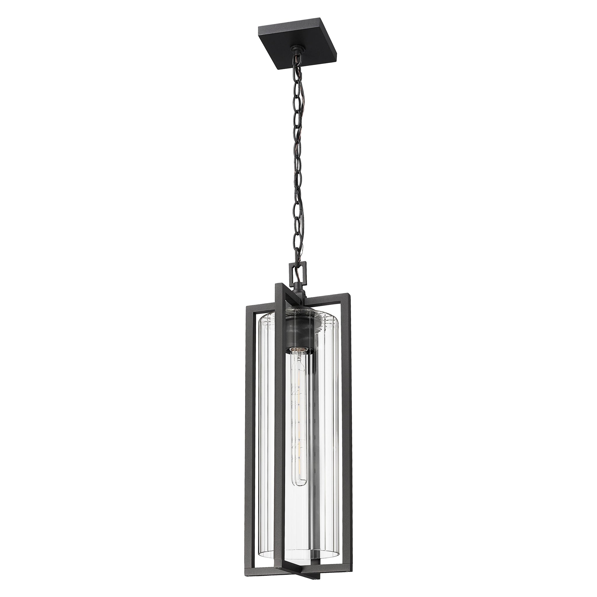 Aura 1-Light Outdoor Chain Mount Ceiling Fixture