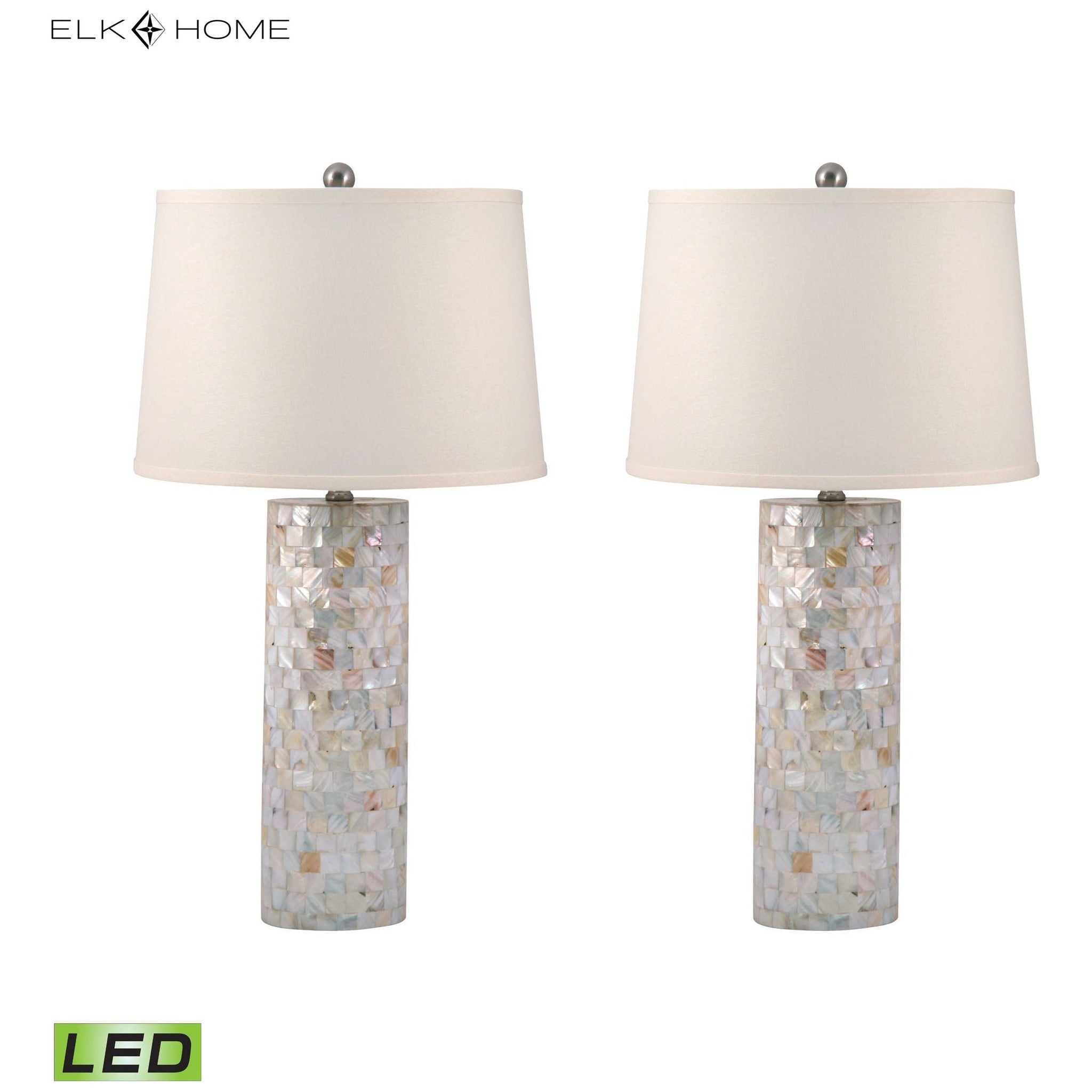 Mother of Pearl 28" High 2-Light Table Lamp (Set of 2)