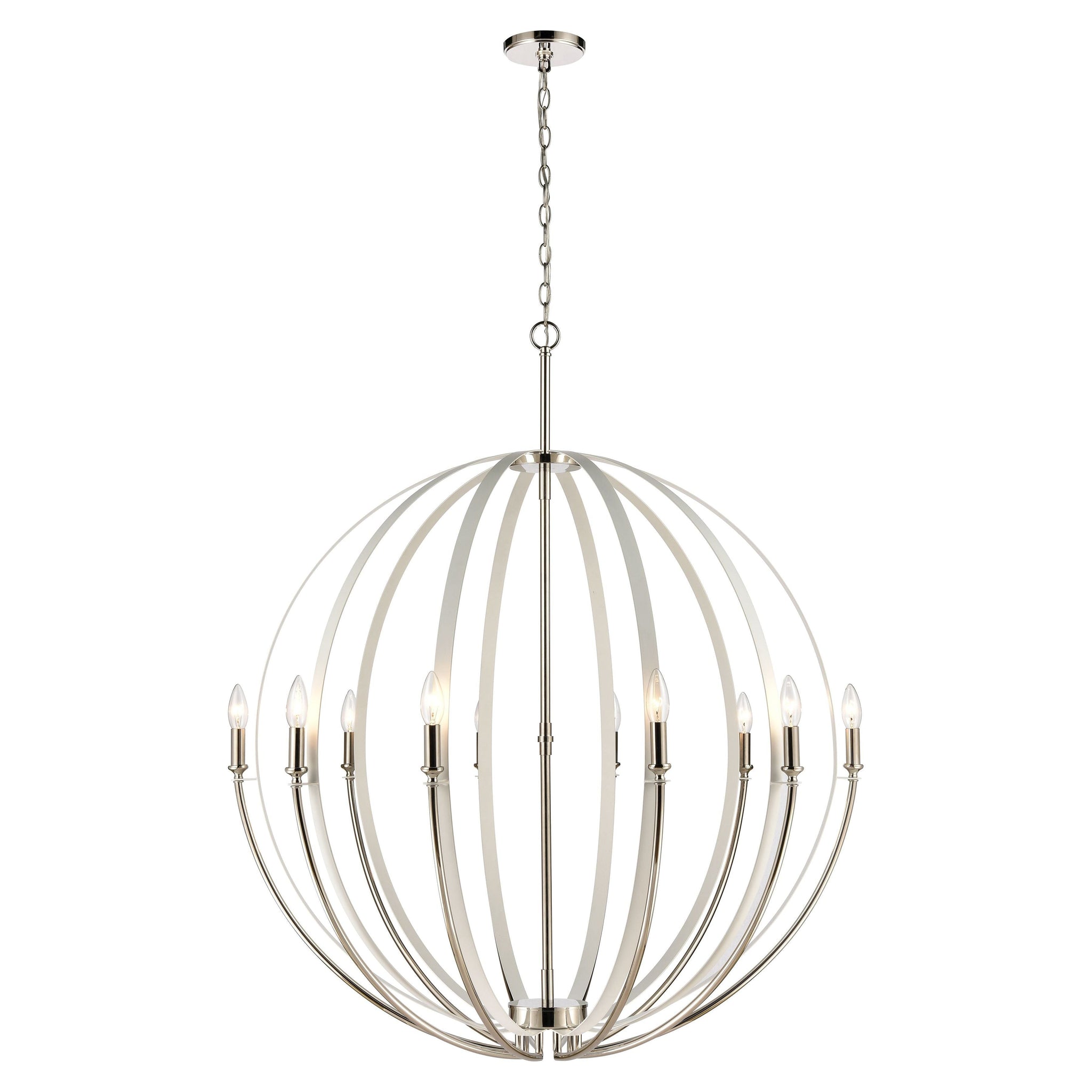 Rotunde 38" Wide 10-Light Chandelier