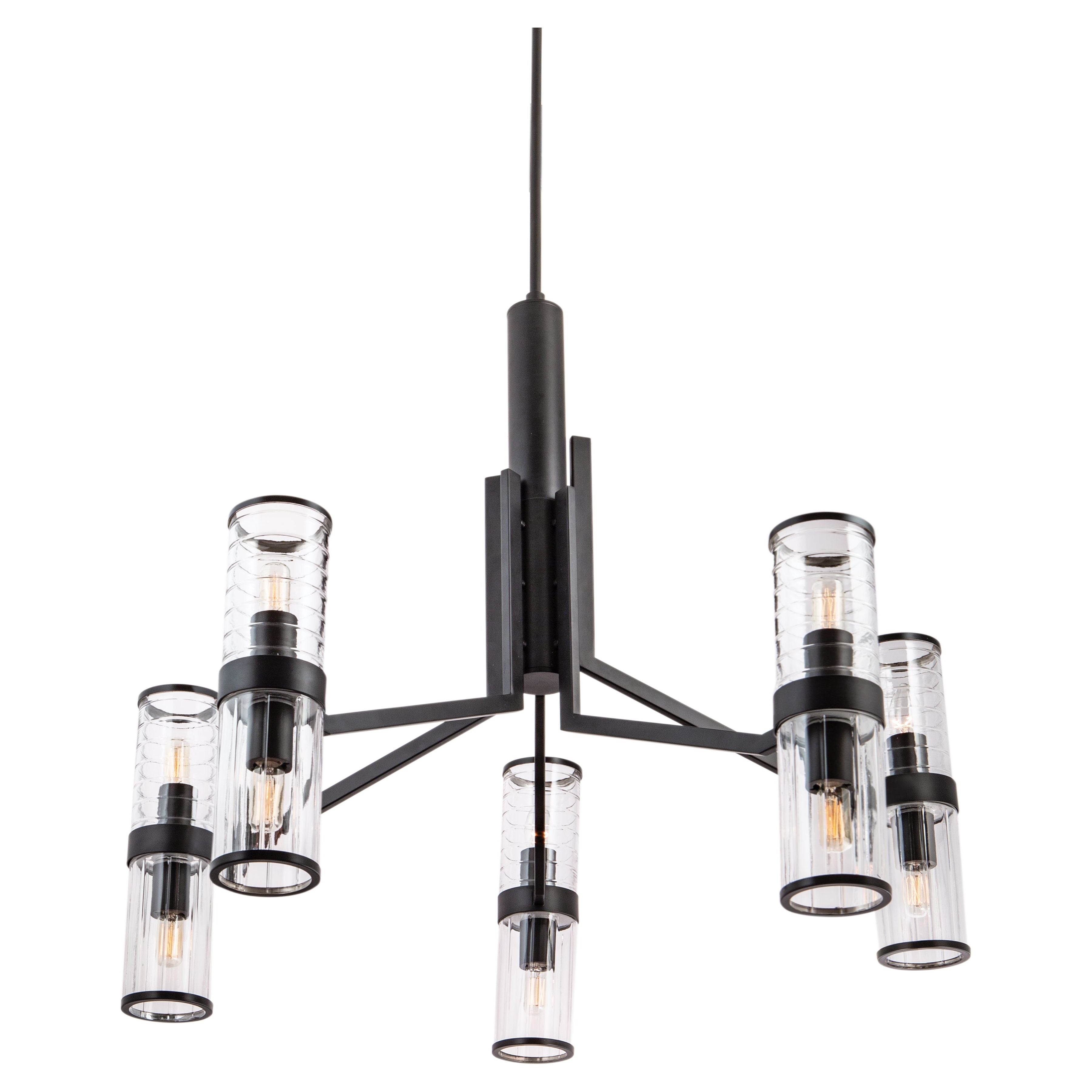 Stripe 10-Light Chandelier