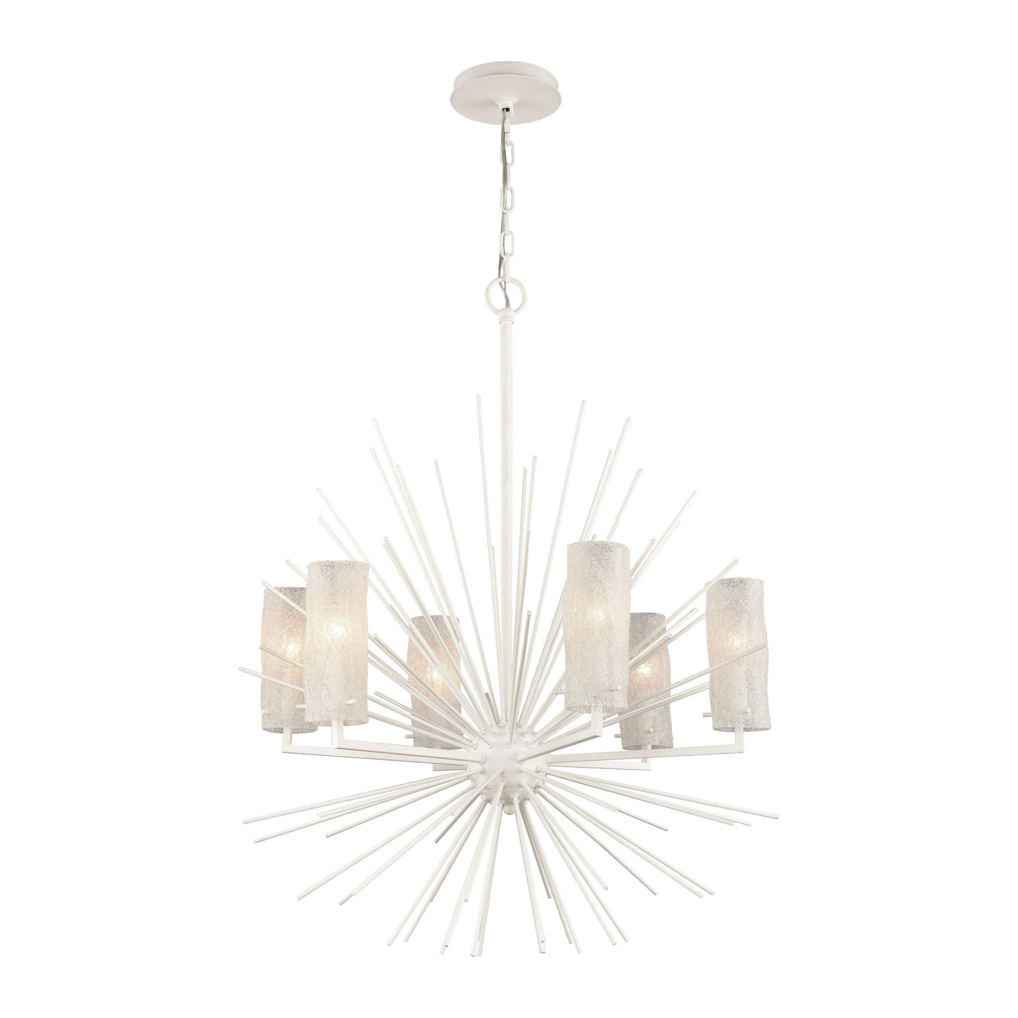 Sea Urchin 27" Wide 6-Light Chandelier