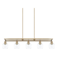 Mid Century 5-Light Linear Chandelier