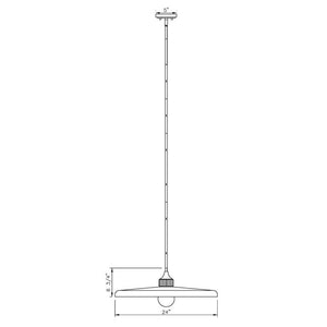 Paloma 1-Light 24" Pendant