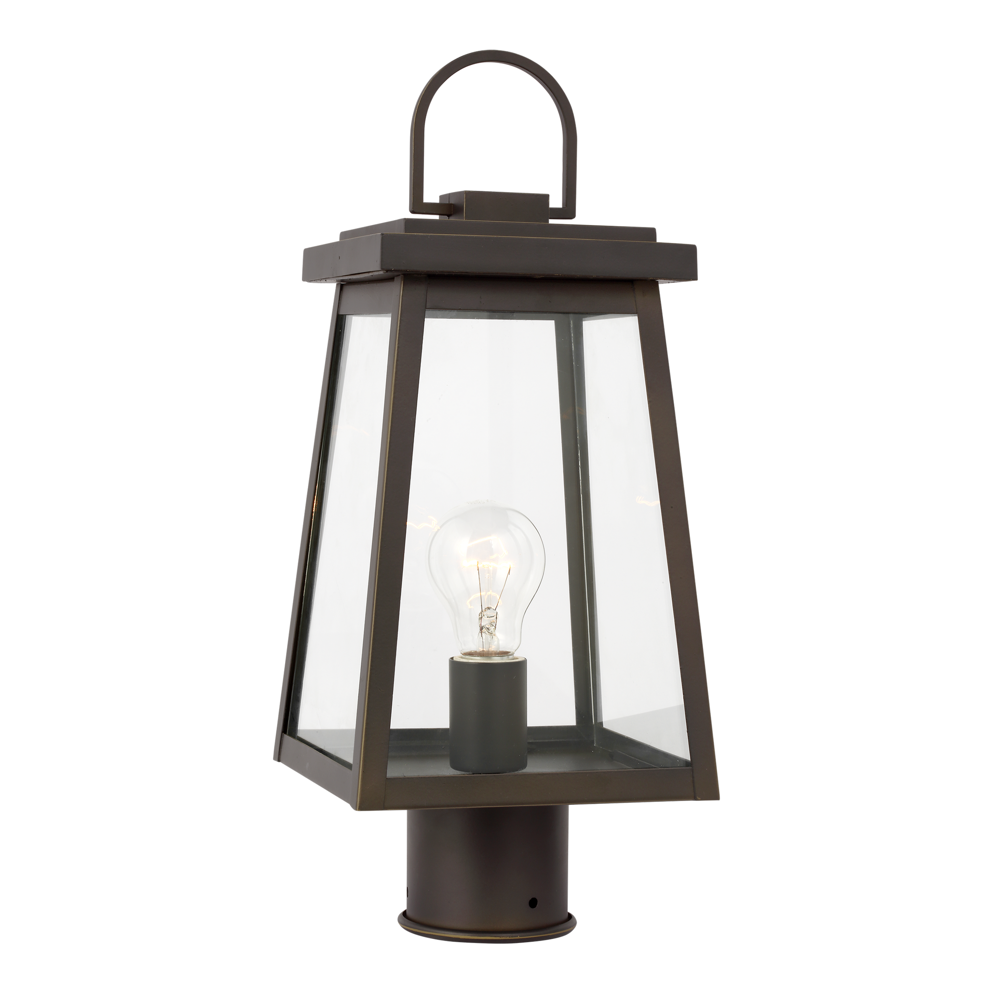 Founders 1-Light Outdoor Post Lantern (with Bulbs)