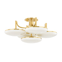 Bregman 5-Light Semi Flush