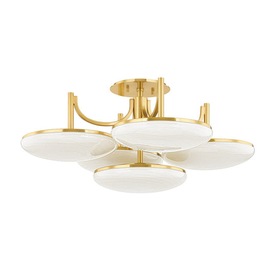 Bregman 5-Light Semi Flush