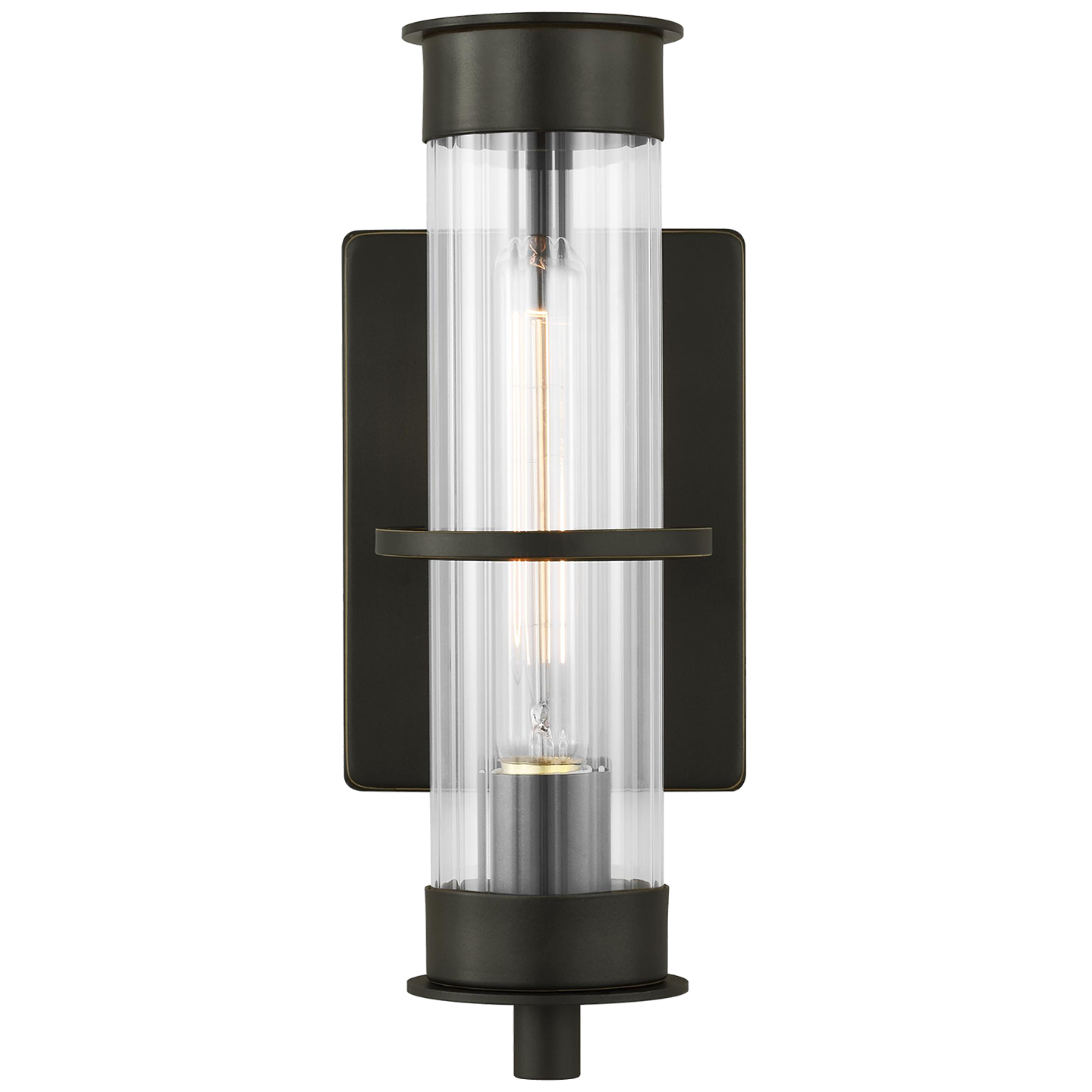 Alcona 1-Light Small Outdoor Wall Lantern (with Bulbs)