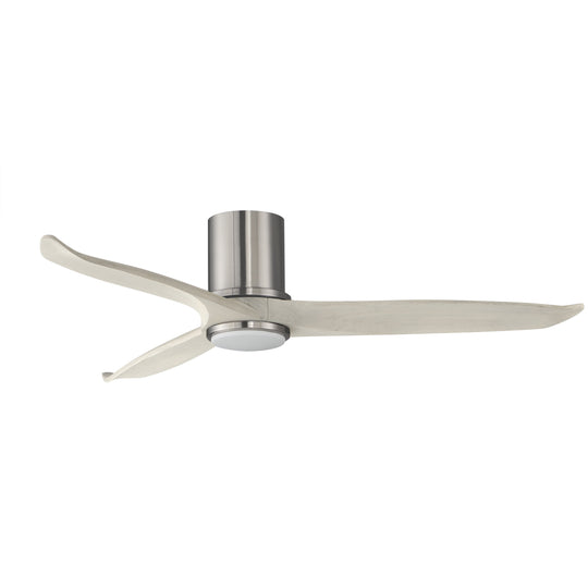 Woodwind 52" Solid Wood Blade Hugger Fan with LED