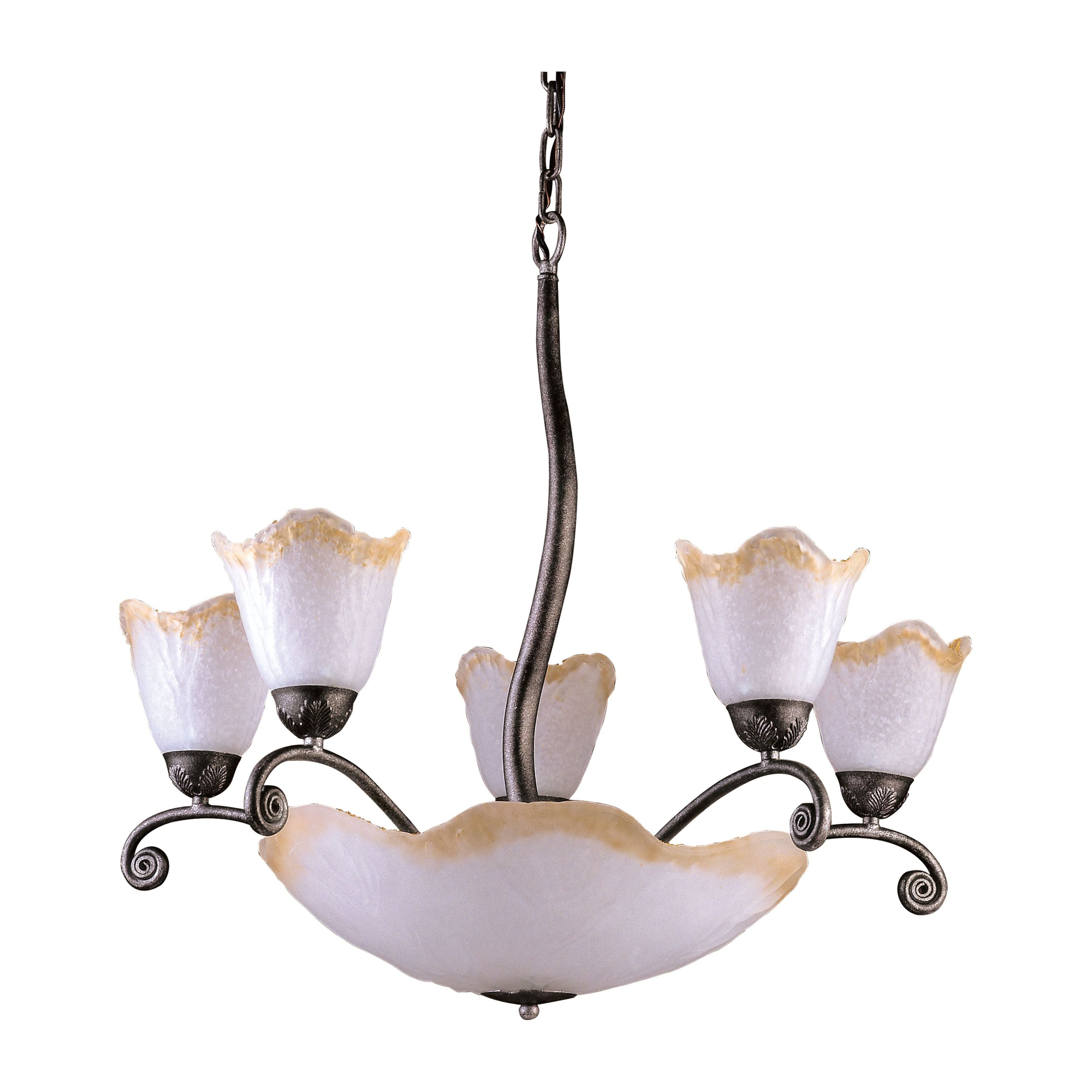 5-Light Chandelier with Bottom Bowl