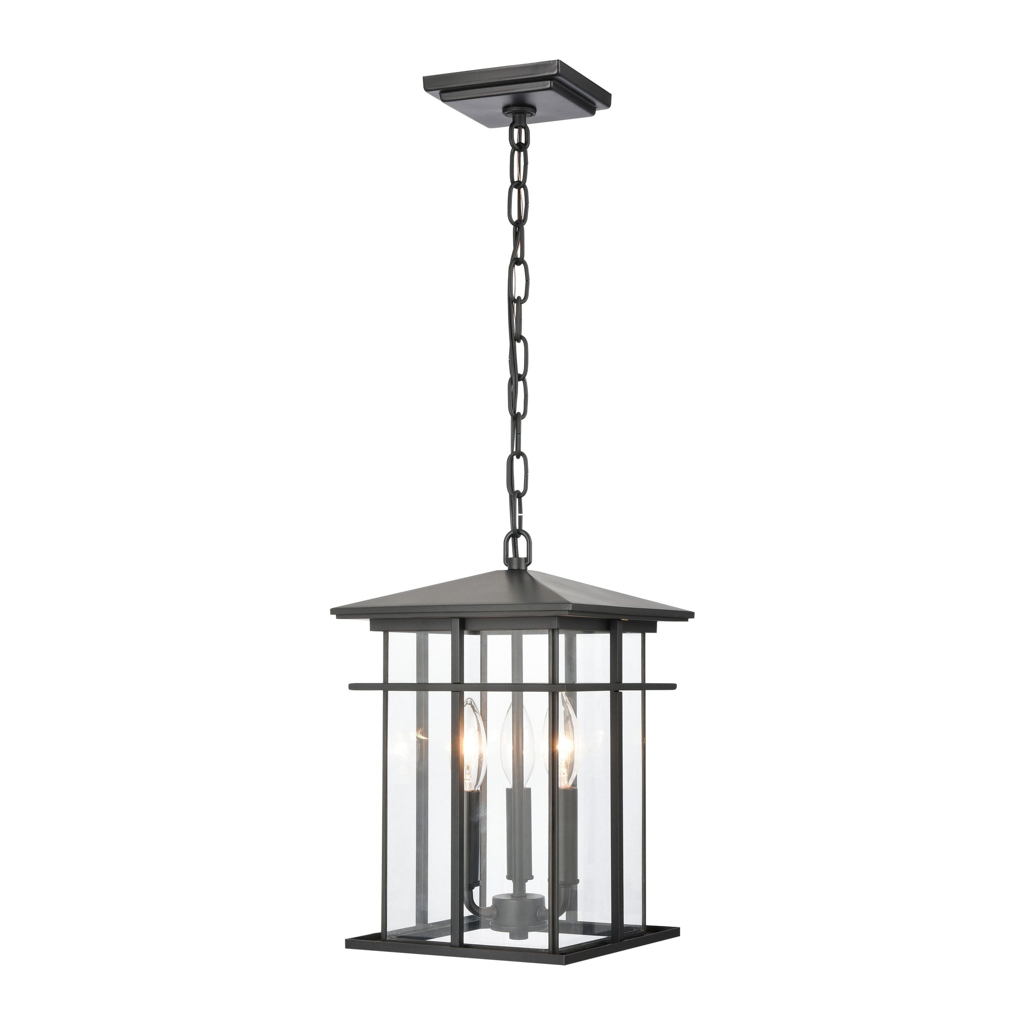 Oak Park 9" Wide 3-Light Outdoor Pendant