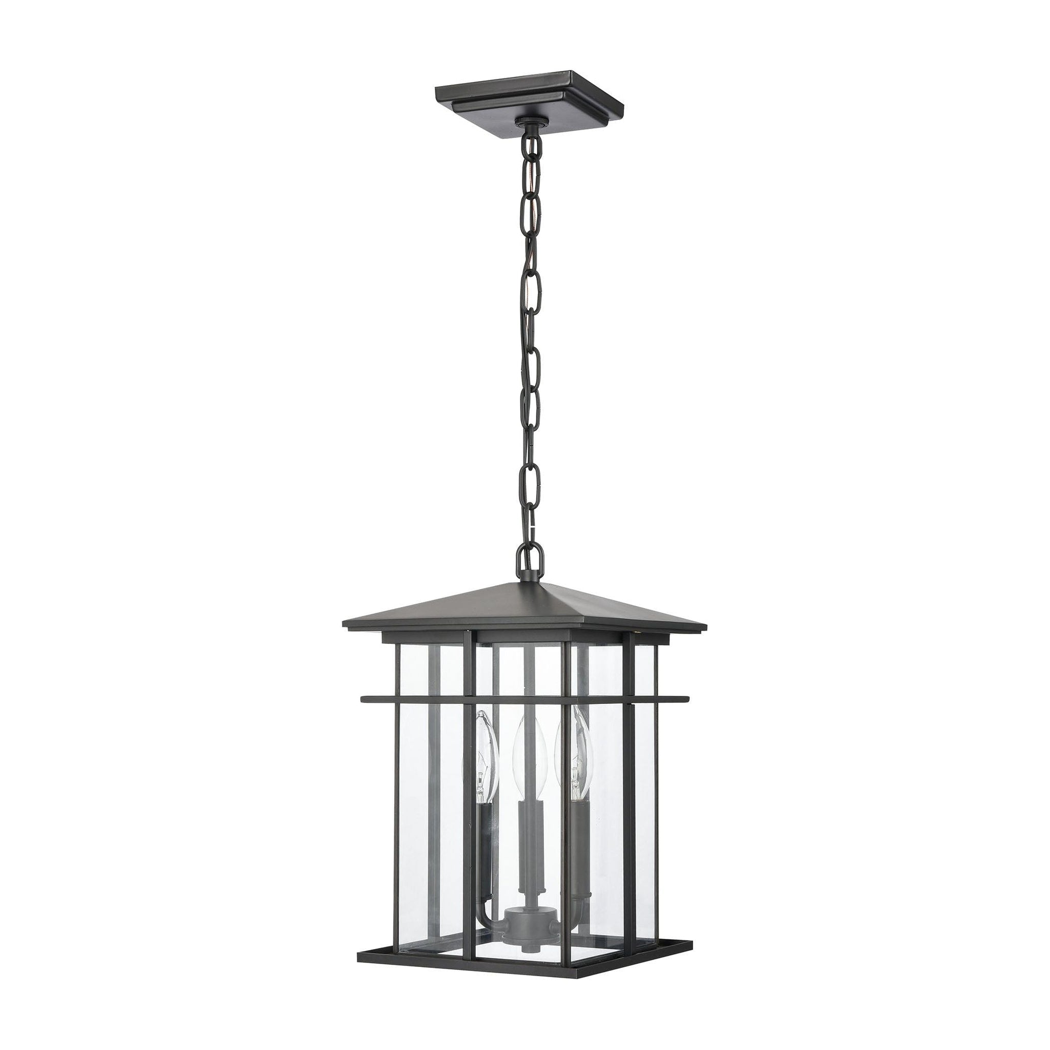 Oak Park 9" Wide 3-Light Outdoor Pendant