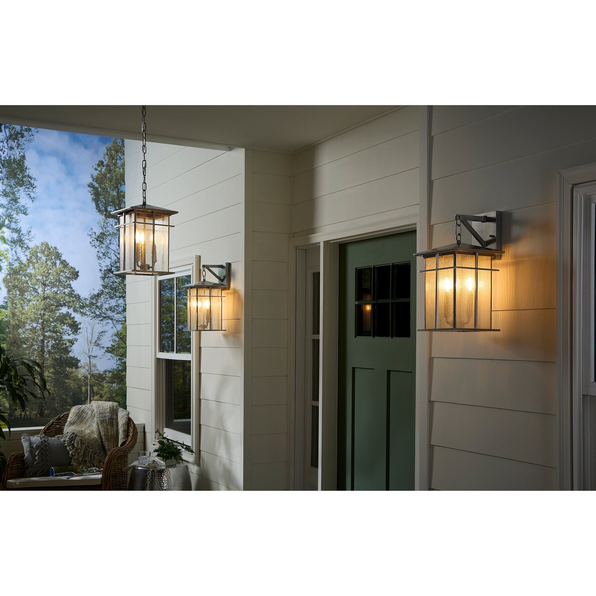 Oak Park 9" Wide 3-Light Outdoor Pendant