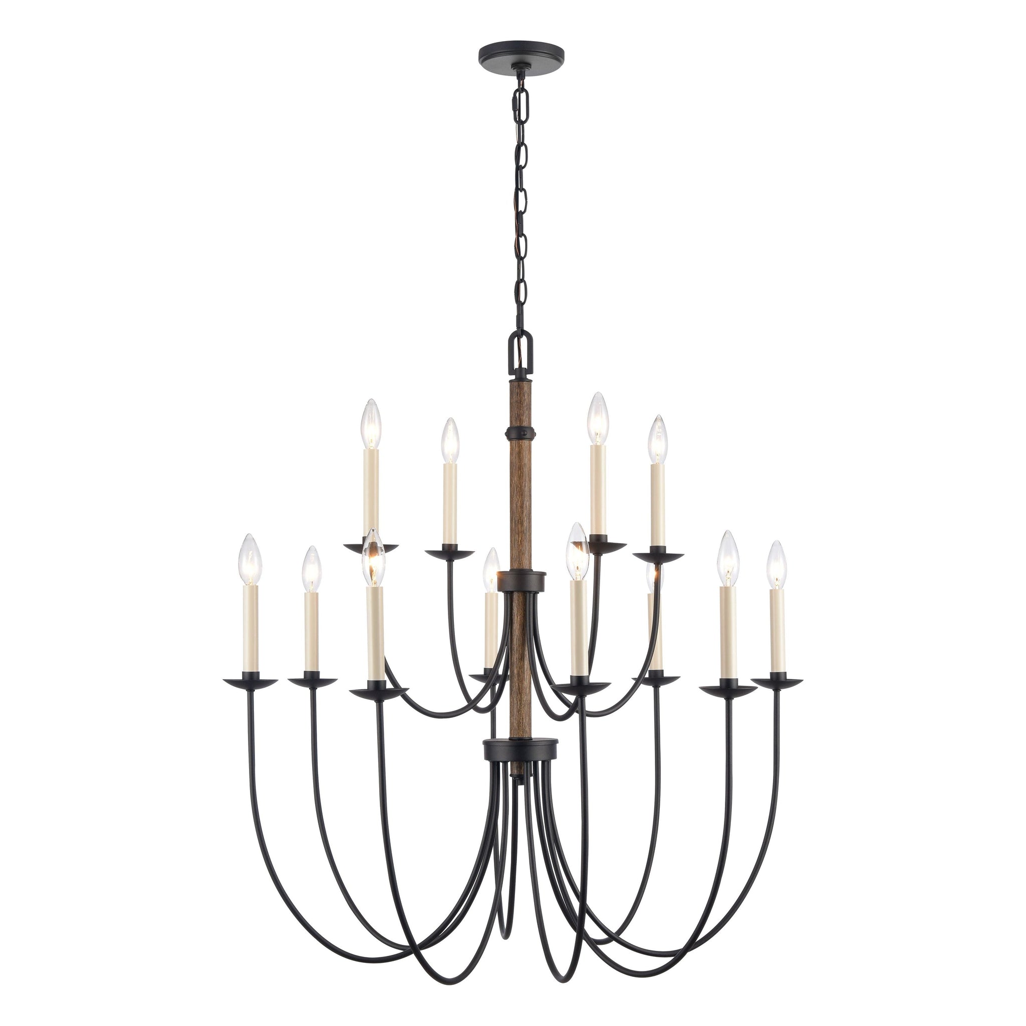 Neville 34" Wide 12-Light Chandelier