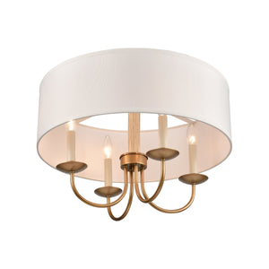 Neville 20" Wide 4-Light Semi Flush Mount