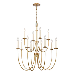 Neville 34" Wide 12-Light Chandelier