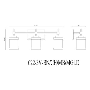 Cadoc 3-Light Vanity