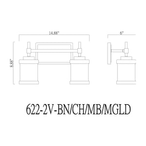 Cadoc 2-Light Vanity