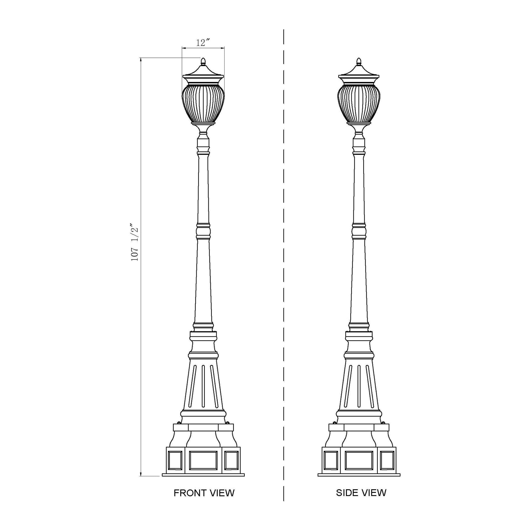 Davina 4-Light Outdoor Post Mounted Fixture