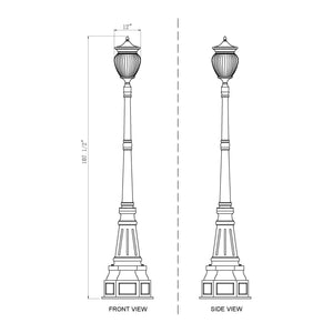 Davina 4-Light Outdoor Post Mounted Fixture