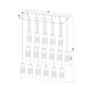 Alton 17-Light Linear Chandelier