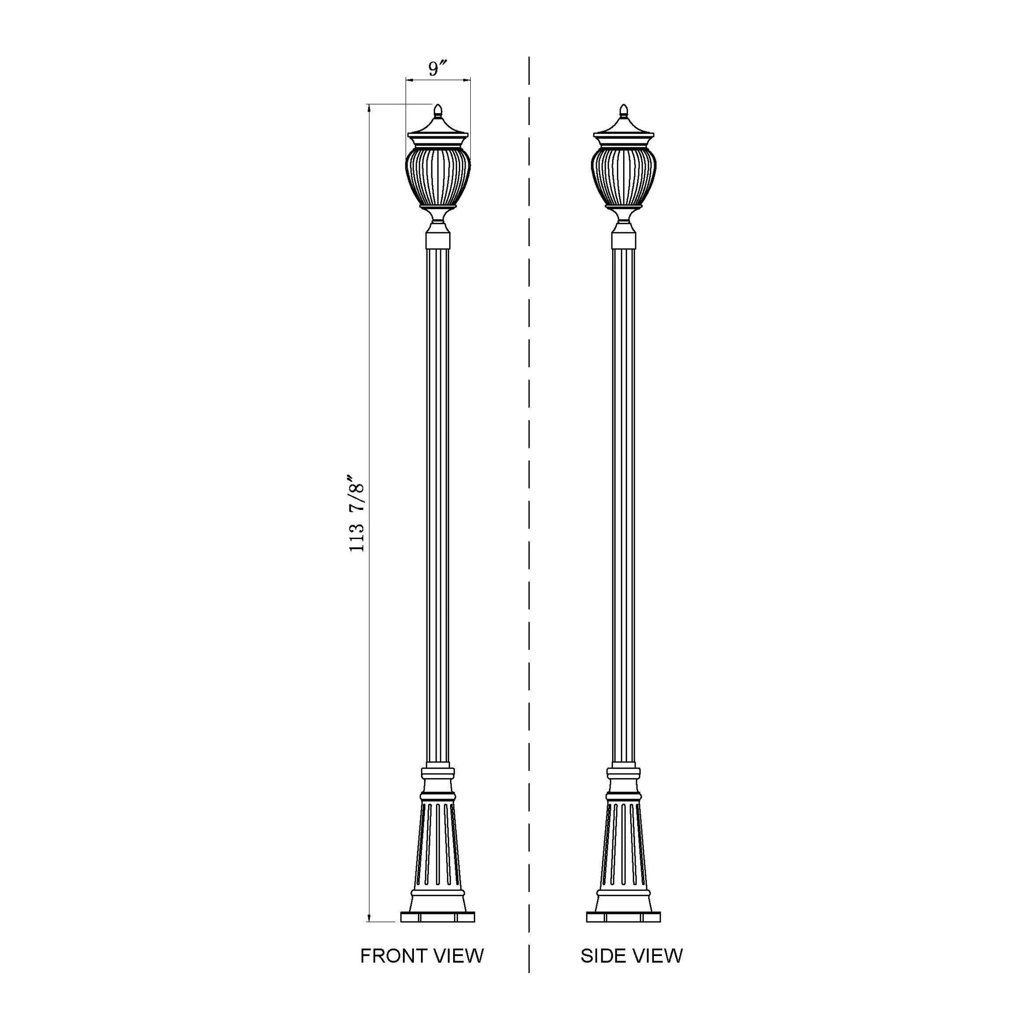 Davina 3-Light Outdoor Post Mounted Fixture