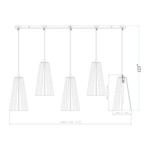 Farrell 5-Light Linear Chandelier