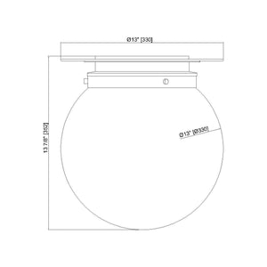 Calhoun 1-Light Flush Mount