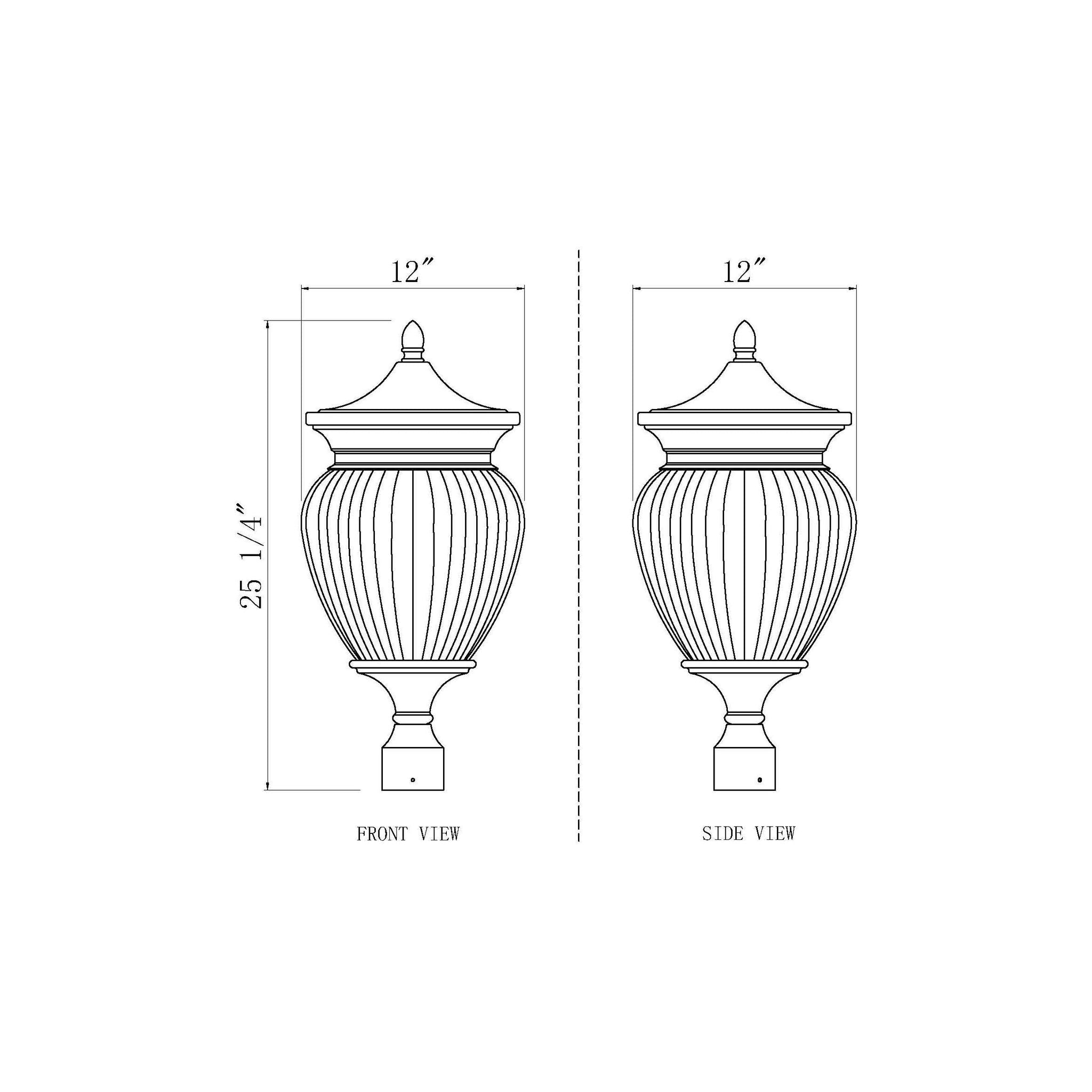 Davina 4-Light Outdoor Post Mount Fixture