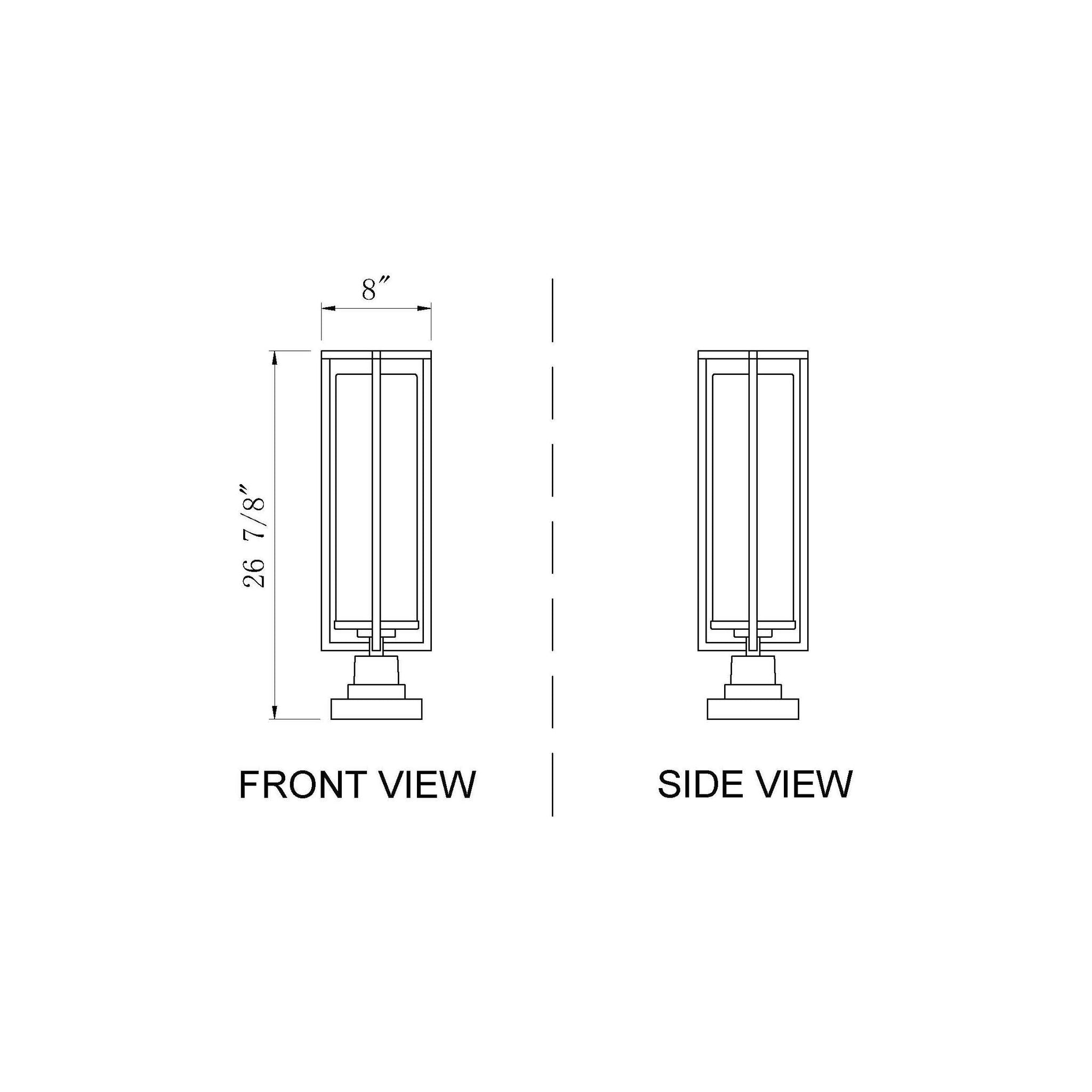 Aura 1-Light Outdoor Pier Mounted Fixture