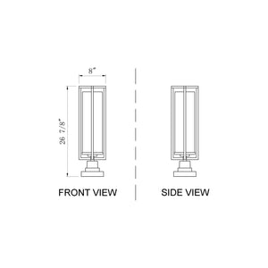 Aura 1-Light Outdoor Pier Mounted Fixture