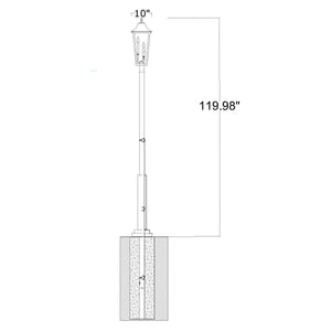 Gannon 3-Light Outdoor Post Mounted Fixture