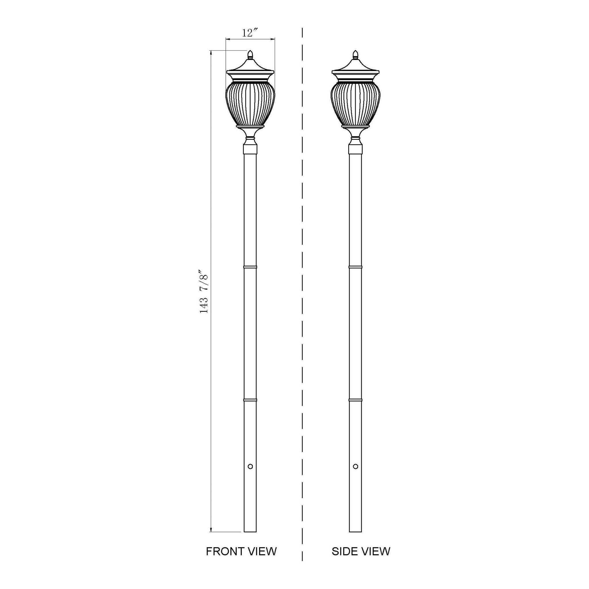 Davina 4-Light Outdoor Post Mounted Fixture