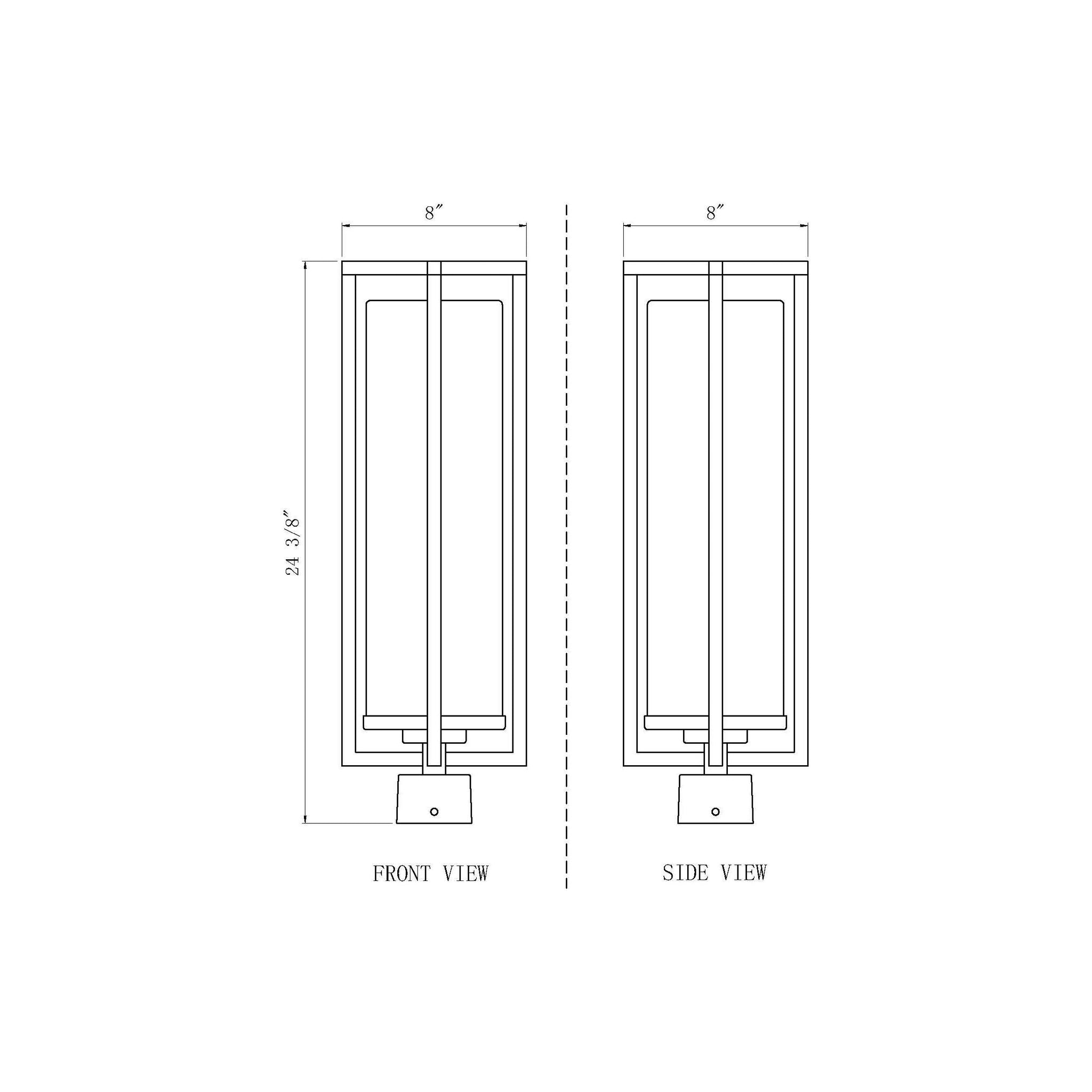 Aura 1-Light Outdoor Post Mount Fixture