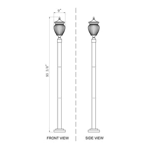 Davina 3-Light Outdoor Post Mounted Fixture