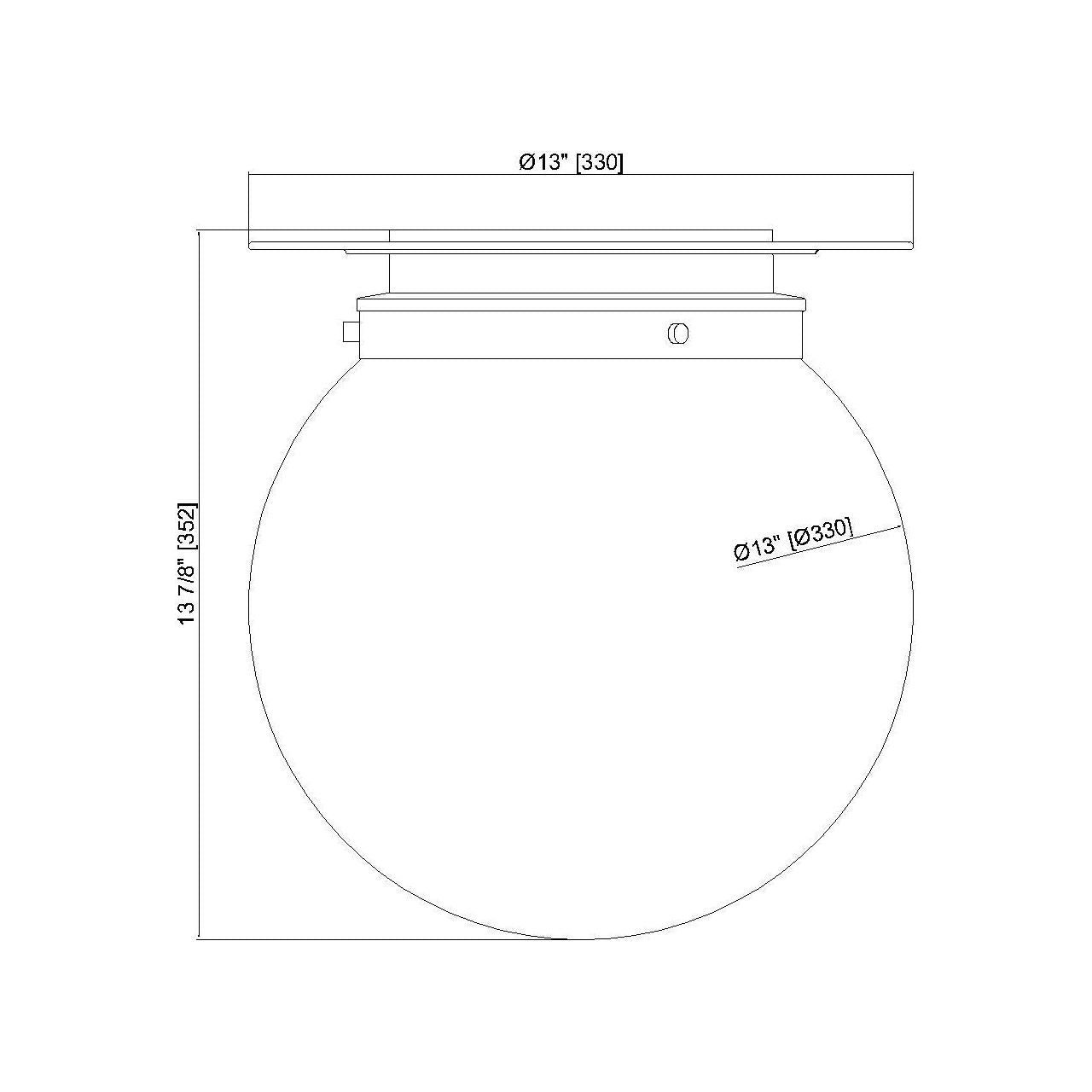 Calhoun 1-Light Flush Mount