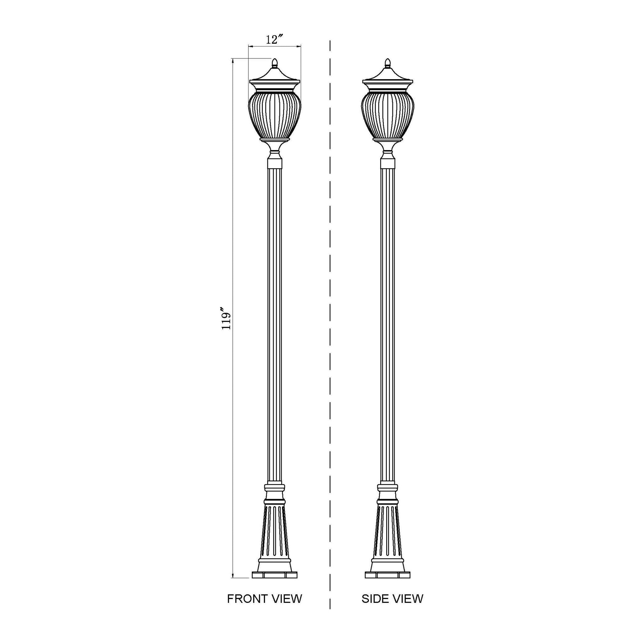 Davina 4-Light Outdoor Post Mounted Fixture