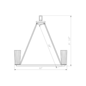 Titus 8-Light Chandelier