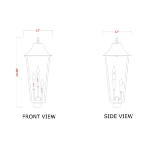 Gannon 3-Light Outdoor Post Mount Fixture