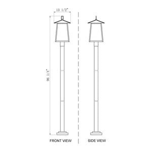 Rainer 4-Light Outdoor Post Mounted Fixture