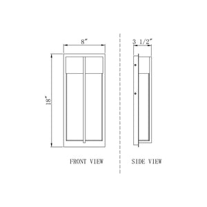 Nyx 2-Light Outdoor Wall Light