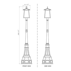 Rainer 5-Light Outdoor Post Mounted Fixture