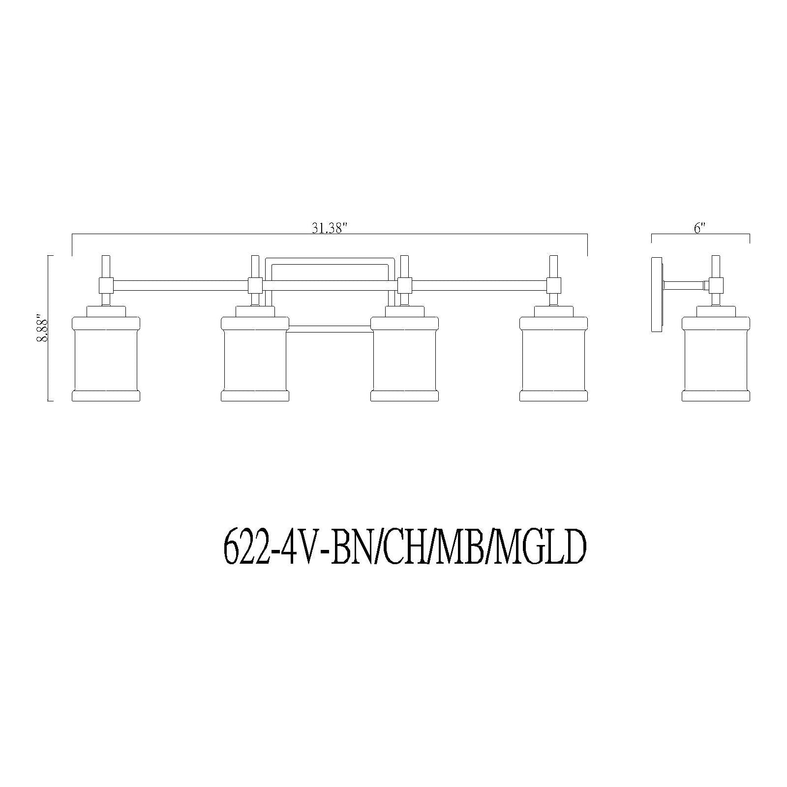 Cadoc 4-Light Vanity