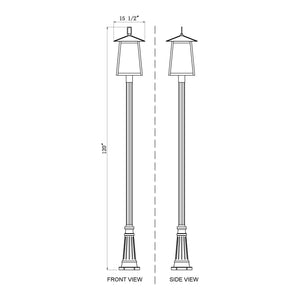 Rainer 5-Light Outdoor Post Mounted Fixture