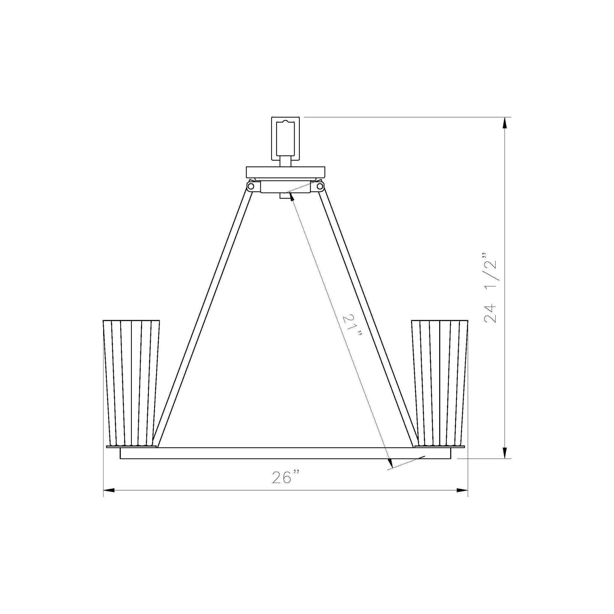 Titus 6-Light Chandelier