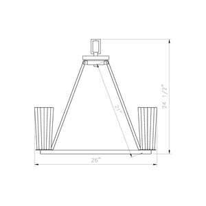 Titus 6-Light Chandelier