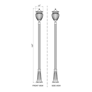 Davina 4-Light Outdoor Post Mounted Fixture