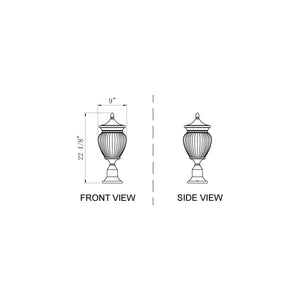 Davina 3-Light Outdoor Pier Mounted Fixture