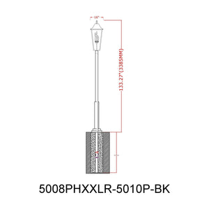 Gannon 5-Light Outdoor Post Mounted Fixture